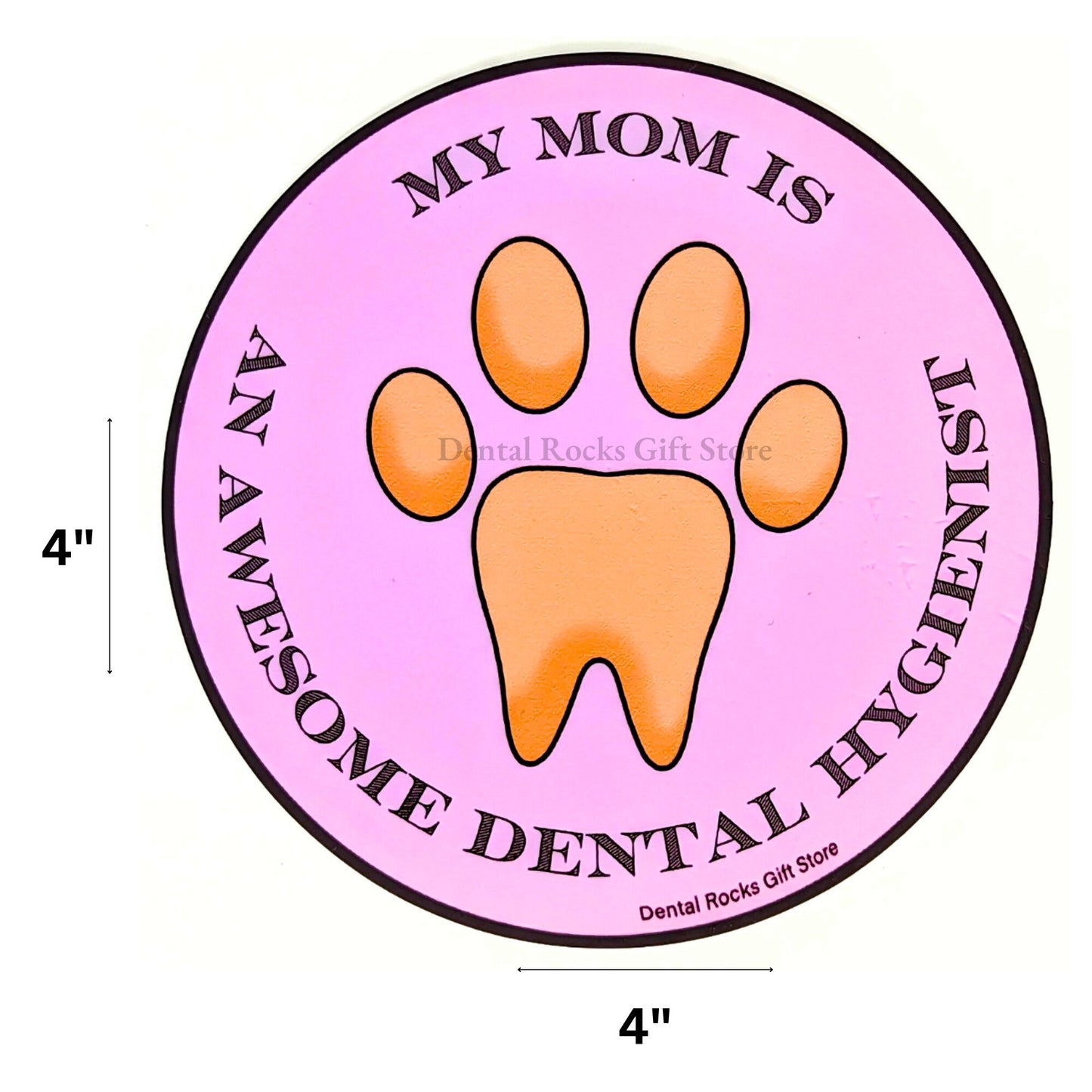Awesome Mom Dental Hygienist Sticker | Tumbler Decal, Dental Student Gift, Hygienist Pet Sticker, Dental Office Gift Idea