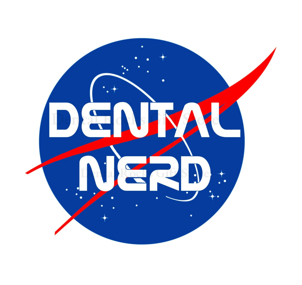 Dental Nerd Print Shirt | Dental Hygienist NASA Logo T-Shirt, Tooth-Inspired NASA T-Shirt for Dental Assistants, Astronaut Tooth Design, Dental Hygienist Astronaut Shirt for Christmas,