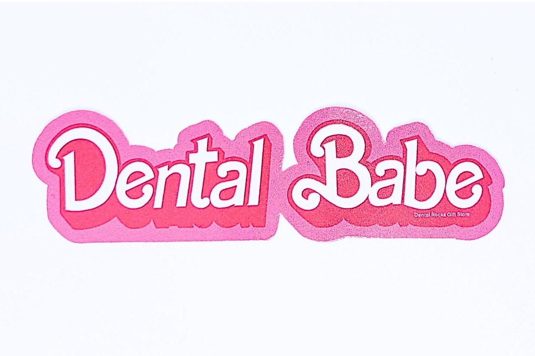 DENTAL BABE STICKER | Dental Sticker, Car Bumper, Laptop, Bottle, Tumbler, Cell Phone, Helmet, Dental Hygienist Gift, Dental Assistant