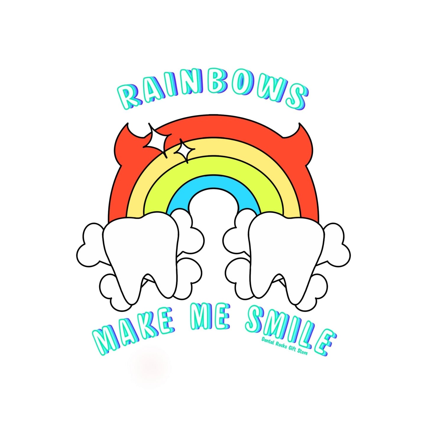 DENTAL RAINBOW DECAL | Dental Assistant Decal, Dental Hygienist Sticker, Dental Gifts, Decoration Sticker, Laptop Sticker, Dental Tumbler Sticker, Notebook decal