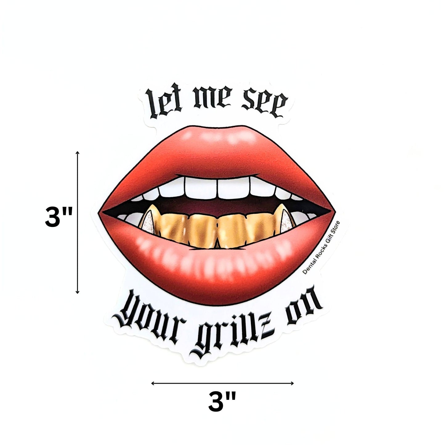 GRILLZ DENTAL STICKER | Dental Assistant Sticker, Dental Hygienist gift, Notebook Stickers, Dental Gifts, Orthodontist Assistant decal, sticker for laptop, phone