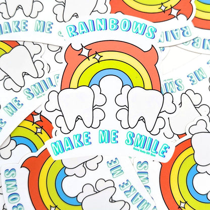 DENTAL RAINBOW DECAL | Dental Assistant Decal, Dental Hygienist Sticker, Dental Gifts, Decoration Sticker, Laptop Sticker, Dental Tumbler Sticker, Notebook decal