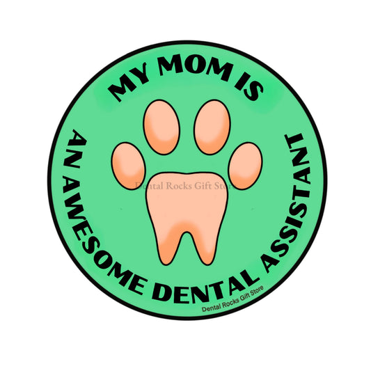 MOM DENTAL ASSISTANT STICKER | Mother's day dental gift, Dental Assistant Student Gift, Dental Office Manager Gift Ideas