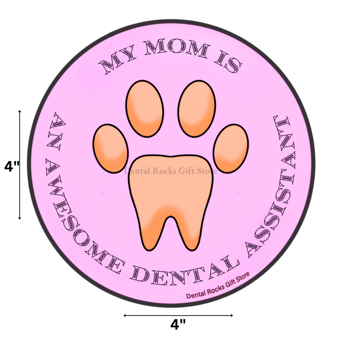 MOM DENTAL ASSISTANT STICKER | Dental Assistant Gift, Dental Office Gift, dental assistant student gift, dental christmas