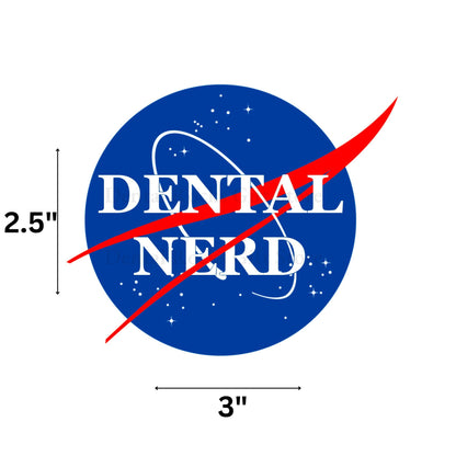 DENTAL NERD STICKER | Dental Nerd Bumper Window Decal Car Sticker, Dental Hygiene Student Gift, RDA Sticker, Dental Decal, Dentist Sticker