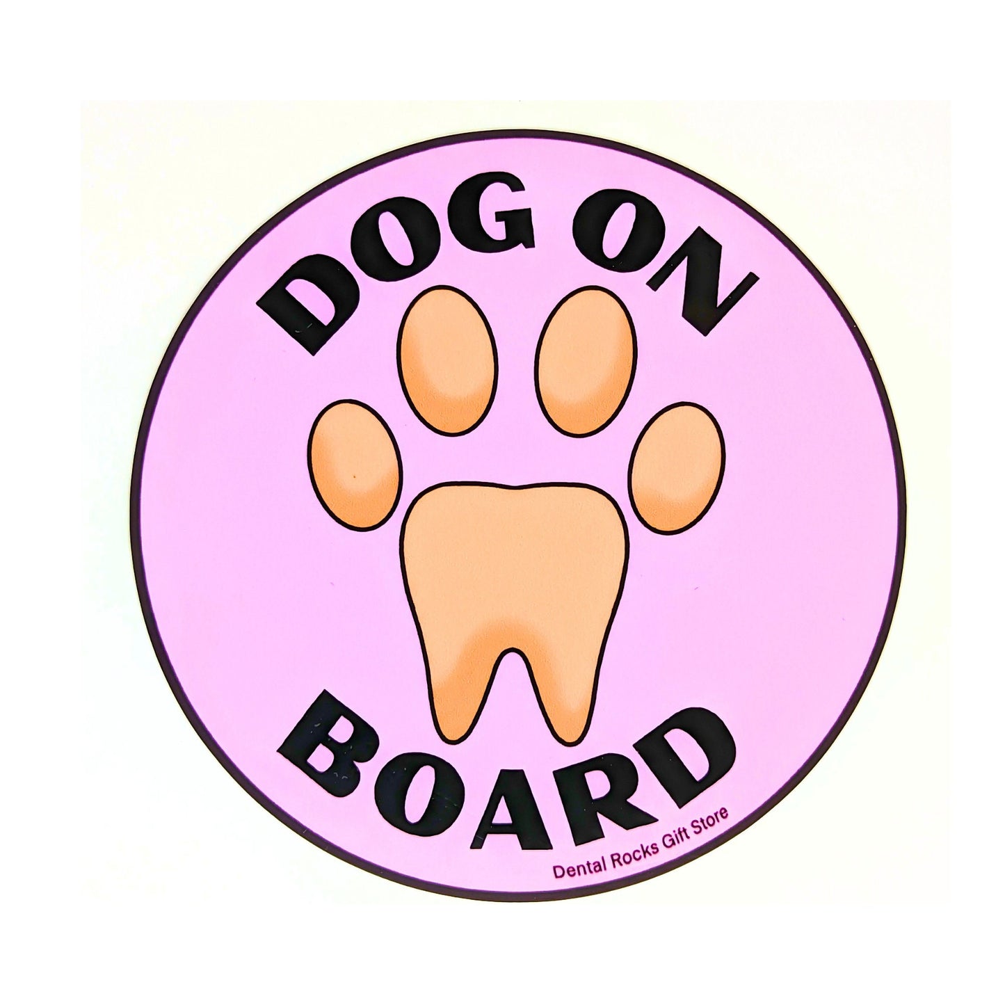 DENTAL STICKER DOG on Board Bumper Sticker | Dental Assistant Decal, Dental Hygienist Gift, Dental Dog Sticker, Dental Gift, DDS Gift, Dental Sticker