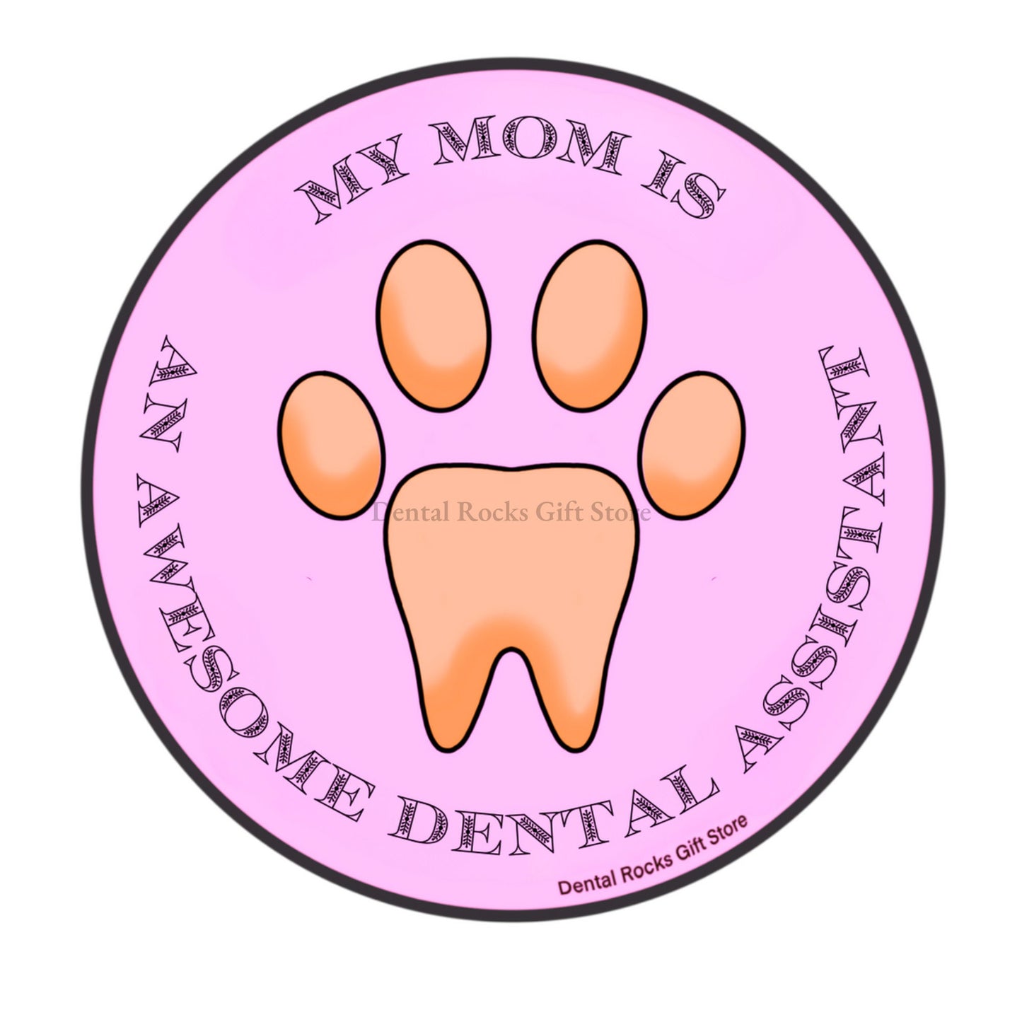 MOM DENTAL ASSISTANT STICKER | Dental Assistant Gift, Dental Office Gift, dental assistant student gift, dental christmas