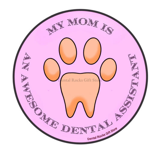 MOM DENTAL ASSISTANT STICKER | Dental Assistant Gift, Dental Office Gift, dental assistant student gift, dental christmas