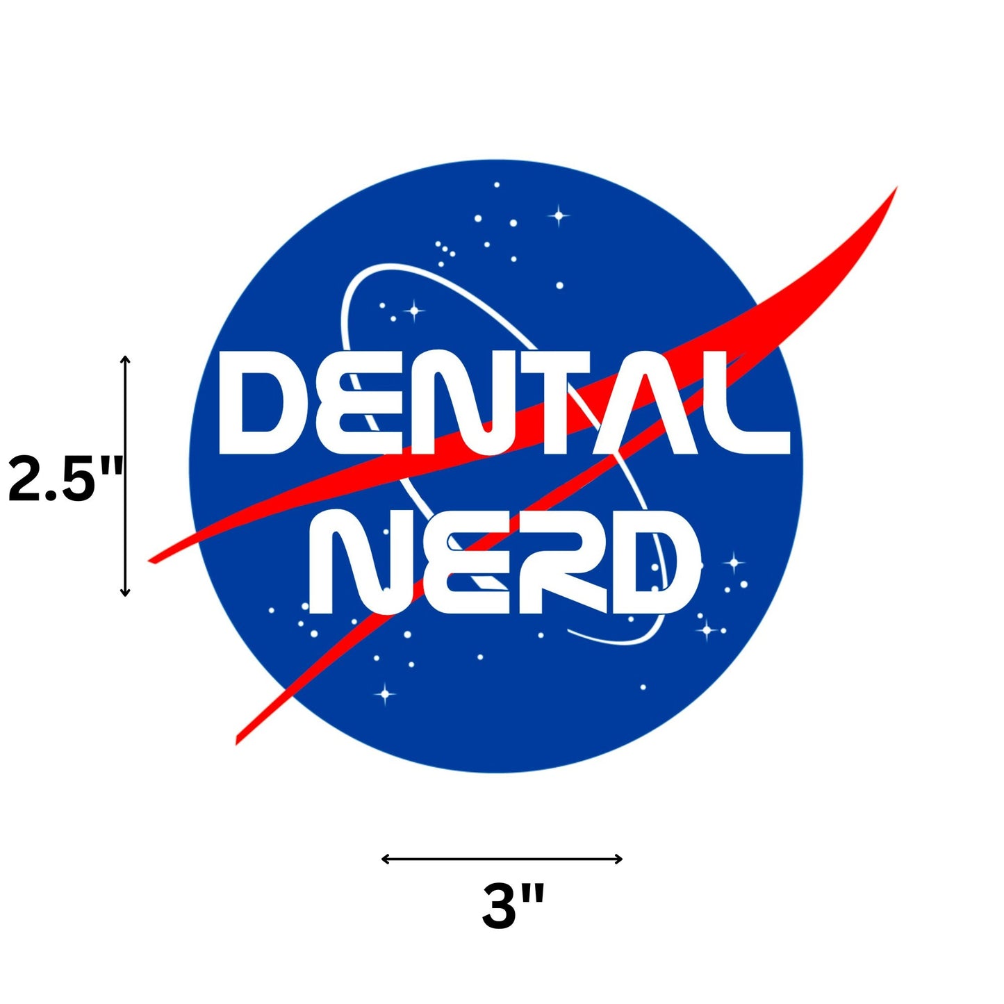 DENTAL NERD STICKER | Dental Decal, dental assistant gift, dental hygienist sticker, dental humor, dentistry, dentist sticker, Dental Student