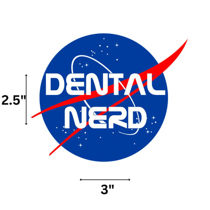 DENTAL NERD STICKER | Dental Decal, dental assistant gift, dental hygienist sticker, dental humor, dentistry, dentist sticker, Dental Student