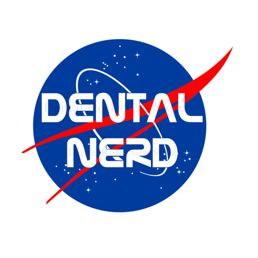 DENTAL NERD STICKER | Dental Decal, dental assistant gift, dental hygienist sticker, dental humor, dentistry, dentist sticker, Dental Student