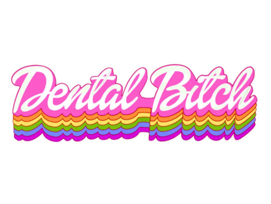 DENTAL BITCH STICKER | Dental Car Sticker Bumper, Dental Laptop, Bottle, Tumbler, Cell Phone, Helmet, Dental Hygienist Gift, Dental Assistant Gift